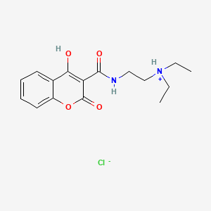 3-((2-(Diethylamino)ethyl)carbamoyl)-4-hydroxycoumarin hydrochloride