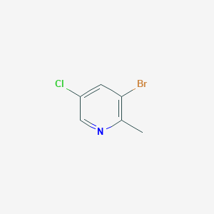 molecular formula C6H5BrClN B1373553 3-Bromo-5-chloro-2-methylpyridine CAS No. 131036-39-0