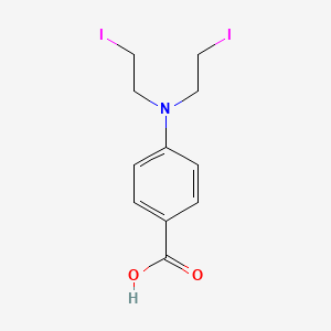 4-[bis(2-iodoethyl)amino]benzoic acid