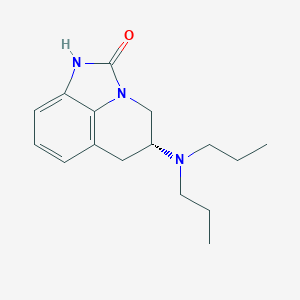 molecular formula C16H23N3O B137356 5-(Dipropylamino)-5,6-dihydro-4H-imidazo-(5,1ij)quinolin-2(1H)-one CAS No. 132874-73-8