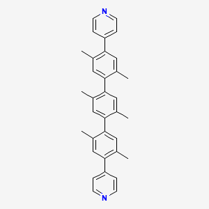 4-[4-[4-(2,5-dimethyl-4-pyridin-4-ylphenyl)-2,5-dimethylphenyl]-2,5-dimethylphenyl]pyridine