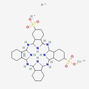 Cobaltate(2-), [29H,31H-phthalocyanine-C,C-disulfonato(4-)-kappaN29,kappaN30,kappaN31,kappaN32]-, dihydrogen