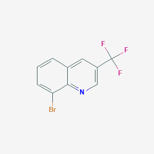 molecular formula C10H5BrF3N B1373563 8-Bromo-3-(trifluoromethyl)quinoline CAS No. 917251-86-6
