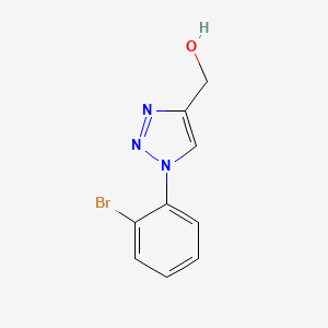 molecular formula C9H8BrN3O B1373569 [1-(2-Bromophenyl)-1H-1,2,3-triazol-4-yl]methanol CAS No. 1248105-65-8
