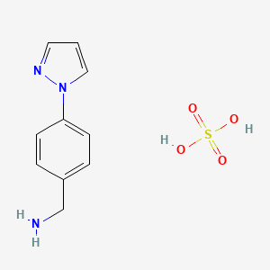 [4-(1H-pyrazol-1-yl)benzyl]amine sulfate (2:1)