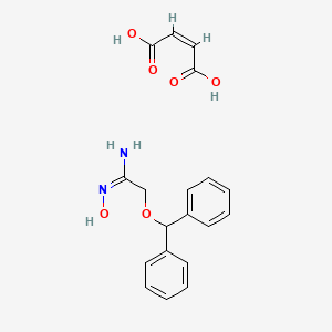 2-(Diphenylmethoxy)acetamidoxime hydrogen maleate