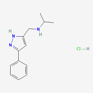 N-[(5-Phenyl-1H-pyrazol-3-yl)methyl]-2-propanamine hydrochloride