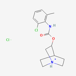 1-azoniabicyclo[2.2.2]octan-3-yl N-(2-chloro-6-methylphenyl)carbamate;chloride