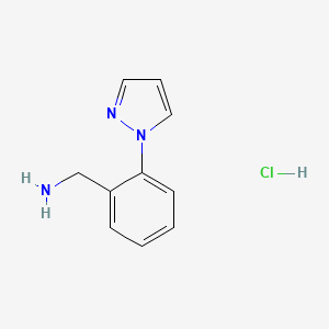 (2-(1H-Pyrazol-1-yl)phenyl)methanamine hydrochloride