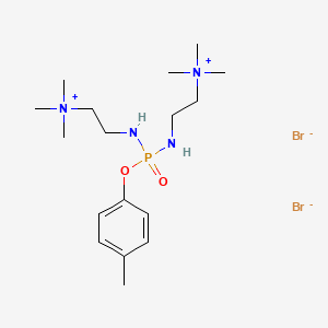 Trimethyl-[2-[[(4-methylphenoxy)-[2-(trimethylazaniumyl)ethylamino]phosphoryl]amino]ethyl]azanium dibromide