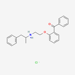 2-(2-((alpha-Methylphenethyl)amino)ethoxy)benzophenone hydrochloride