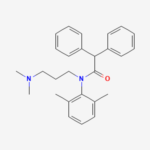 Acetanilide, N-(3-(dimethylamino)propyl)-2',6'-dimethyl-2,2-diphenyl-