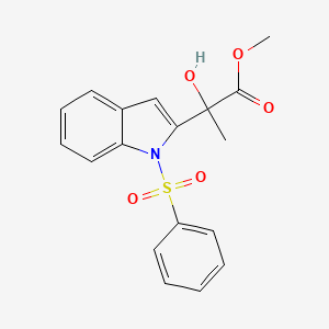 Methyl a-hydroxy-a-methyl-1-(phenylsulfonyl)indole-2-acetate