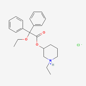 2,2-Diphenyl-2-ethoxyacetic acid (1-ethyl-3-piperidyl) ester hydrochloride