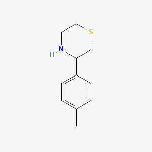 molecular formula C11H15NS B1373593 3-(4-Methylphenyl)thiomorpholine CAS No. 1082893-17-1