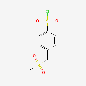 molecular formula C8H9ClO4S2 B1373594 4-(Methanesulfonylmethyl)benzene-1-sulfonyl chloride CAS No. 1247407-55-1