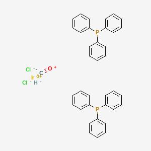 molecular formula C37H31Cl2IrOP2 B13735953 Carbonyldichlorohydrobis(triphenylphosphine)iridium CAS No. 17000-10-1