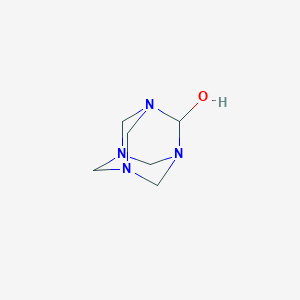 molecular formula C6H12N4O B13735972 1,3,5,7-Tetraazatricyclo[3.3.1.1~3,7~]decan-2-ol CAS No. 359842-08-3