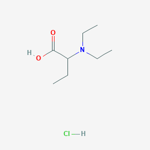 molecular formula C8H18ClNO2 B1373600 2-(Diethylamino)butanoic acid hydrochloride CAS No. 1315365-38-8