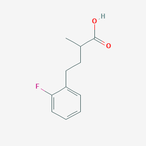 molecular formula C11H13FO2 B1373604 4-(2-Fluorophenyl)-2-methylbutanoic acid CAS No. 1225852-32-3