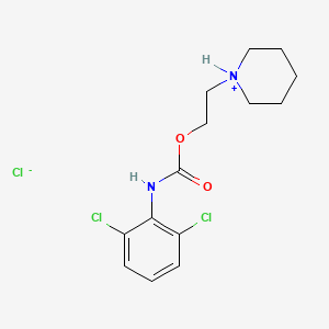 2-Piperidinoethyl 2,6-dichlorocarbanilate hydrochloride