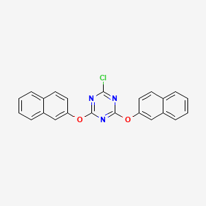 2-Chloro-4,6-bis[(naphthalen-2-yl)oxy]-1,3,5-triazine