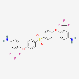 Bis[4-[4-amino-2-(trifluoromethyl)phenoxy]phenyl] sulfone