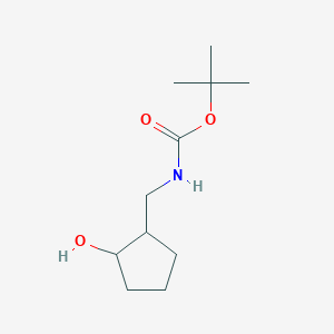 molecular formula C11H21NO3 B1373615 tert-butyl N-[(2-hydroxycyclopentyl)methyl]carbamate CAS No. 1354957-79-1