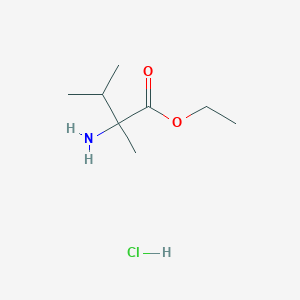 molecular formula C8H18ClNO2 B1373616 Ethyl 2-amino-2,3-dimethylbutanoate hydrochloride CAS No. 1334146-69-8