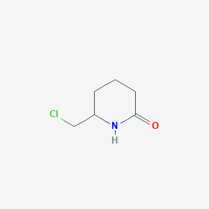 molecular formula C6H10ClNO B1373617 6-(Chloromethyl)piperidin-2-one CAS No. 1315366-70-1
