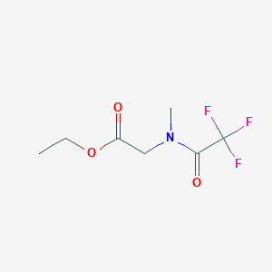 molecular formula C7H10F3NO3 B1373626 ethyl 2-(2,2,2-trifluoro-N-methylacetamido)acetate CAS No. 1247670-99-0