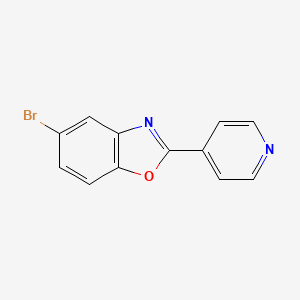 molecular formula C12H7BrN2O B1373629 5-溴-2-(吡啶-4-基)苯并[d]噁唑 CAS No. 1192018-93-1