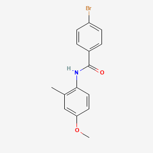 molecular formula C15H14BrNO2 B1373635 4-bromo-N-(4-methoxy-2-methylphenyl)benzamide CAS No. 1354953-14-2