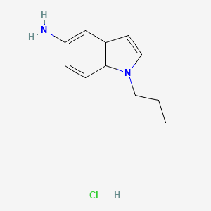 molecular formula C11H15ClN2 B1373651 1-propyl-1H-indol-5-amine hydrochloride CAS No. 1221725-79-6