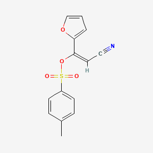 [(E)-2-cyano-1-(furan-2-yl)ethenyl] 4-methylbenzenesulfonate