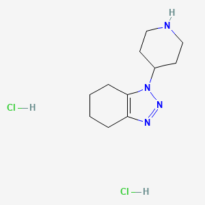 molecular formula C11H20Cl2N4 B1373661 1-(哌啶-4-基)-4,5,6,7-四氢-1H-1,2,3-苯并三氮唑二盐酸盐 CAS No. 1240528-66-8