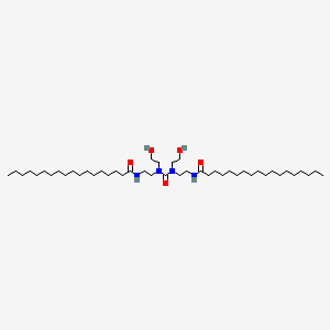 molecular formula C45H90N4O5 B13736677 Octadecanamide, N,N'-[carbonylbis[(2-hydroxyethyl)imino]-2,1-ethanediyl]bis- CAS No. 45323-23-7