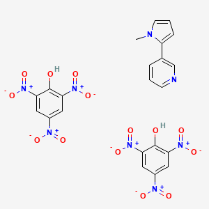 molecular formula C22H16N8O14 B13736698 beta-Nicotyrine dipicrate CAS No. 35607-18-2