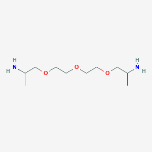 molecular formula C10H24N2O3 B13736730 1-[2-[2-(2-Aminopropoxy)ethoxy]ethoxy]propan-2-amine CAS No. 194673-87-5