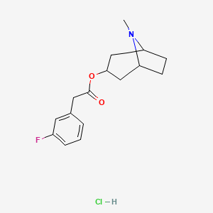 Acetic acid, p-fluorophenyl-, 3-tropanyl ester, hydrochloride