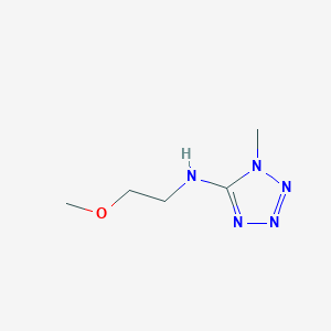 molecular formula C5H11N5O B1373683 N-(2-甲氧基乙基)-1-甲基-1H-1,2,3,4-四唑-5-胺 CAS No. 1343352-34-0
