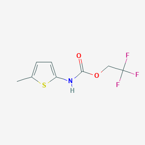 molecular formula C8H8F3NO2S B1373684 2,2,2-三氟乙基-N-(5-甲基噻吩-2-基)氨基甲酸酯 CAS No. 1354954-00-9