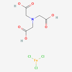 molecular formula C6H9Cl3FeNO6 B13736892 2-[Bis(carboxymethyl)amino]acetic acid;trichloroiron CAS No. 14695-88-6