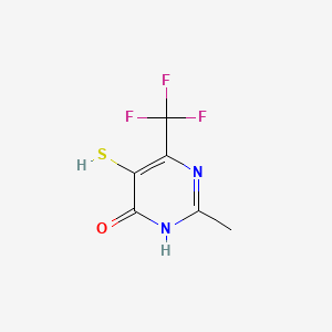 2-methyl-5-sulfanyl-4-(trifluoromethyl)-1H-pyrimidin-6-one