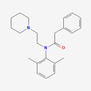 Acetanilide, 2',6'-dimethyl-N-(2-piperidinoethyl)-2-phenyl-