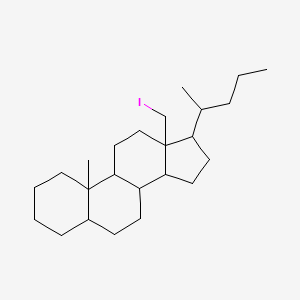 13-(iodomethyl)-10-methyl-17-pentan-2-yl-2,3,4,5,6,7,8,9,11,12,14,15,16,17-tetradecahydro-1H-cyclopenta[a]phenanthrene