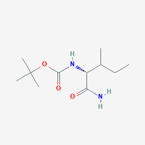 tert-butyl N-[(2R)-1-amino-3-methyl-1-oxopentan-2-yl]carbamate