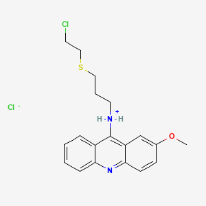 9-((3-((2-Chloroethyl)thio)propyl)amino)-2-methoxyacridine hydrochloride