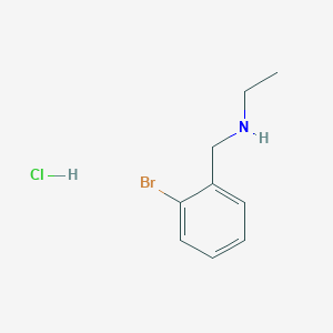 molecular formula C9H13BrClN B1373714 [(2-Bromophenyl)Methyl](Ethyl)Amine Hydrochloride CAS No. 90389-52-9