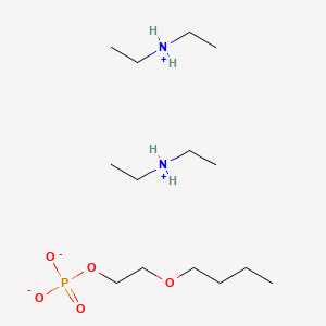 2-Butoxyethyl phosphate;diethylazanium